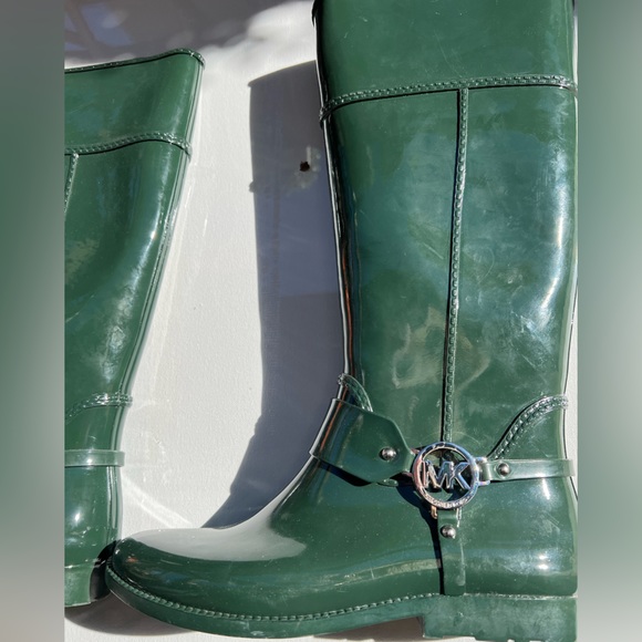 Green MK Rain boots - Picture 3 of 6
